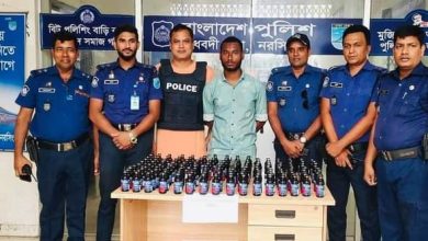 মাধবদীতে ১৫০ বোতল ফেন্সিডিল সহ মাদক ব্যবসায়ী লাদেন আটক