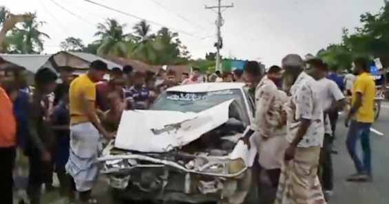 নাটোরের লালপুরে ত্রিমুখী সংঘর্ষে নিহত ১ আহত ২