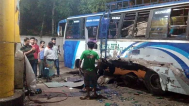 বাসের গ্যাস সিলিন্ডার বিস্ফোরণে নিহত ৩, দগ্ধ ২০